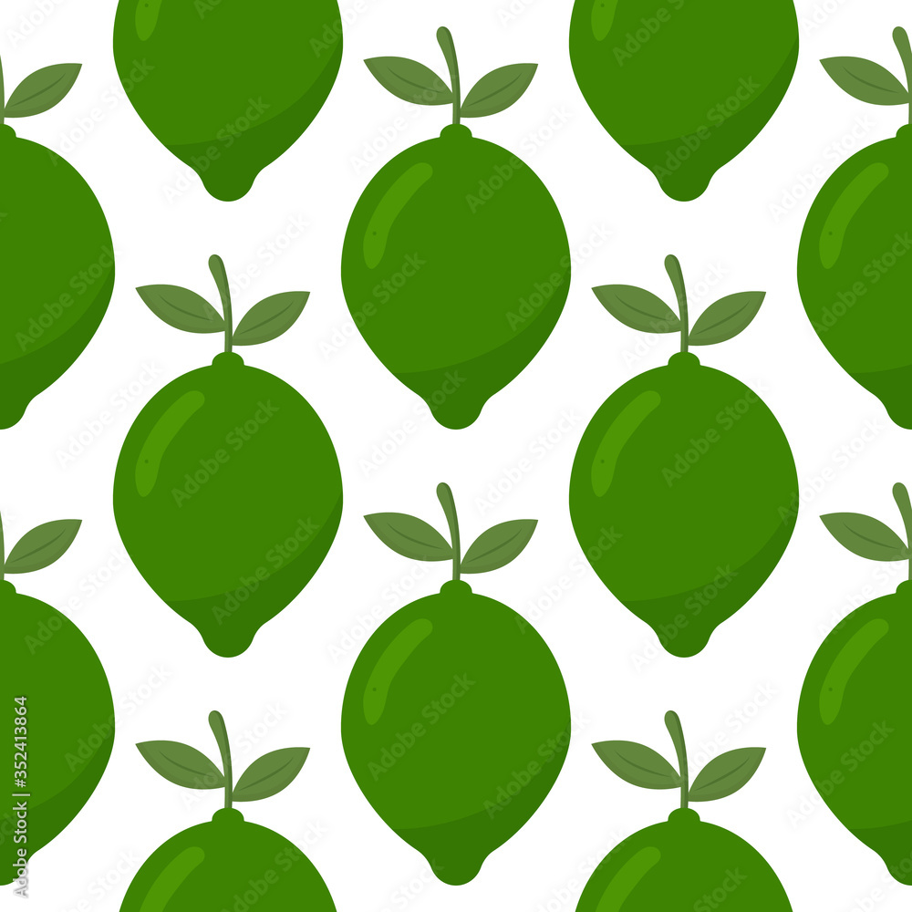 Lime seamless vector pattern. Fruit background. vector illustration Lime seamless vector pattern. Fruit background. vector illustration