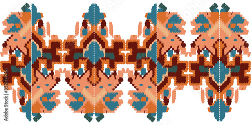 Drapery curves pagan tripe seamless pattern. Indian old surface background. Vector ornament