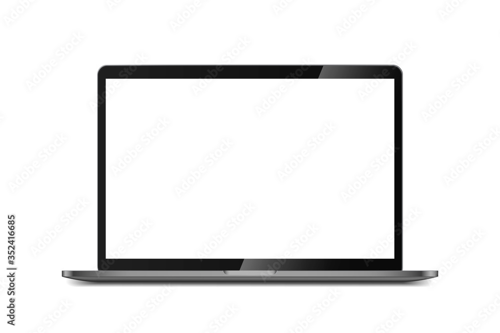 Laptop isometric perspective view. Template for infographics or presentation UI design interface. vector illustration Laptop isometric perspective view. Template for infographics or presentation UI design interface. vector illustration