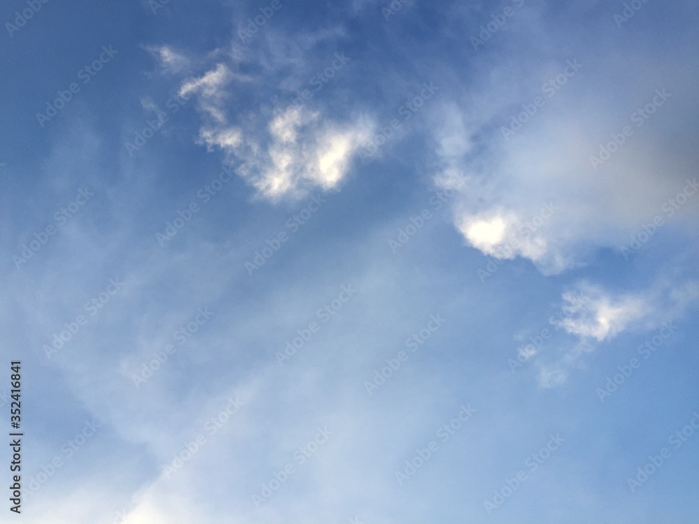 blue sky and clouds