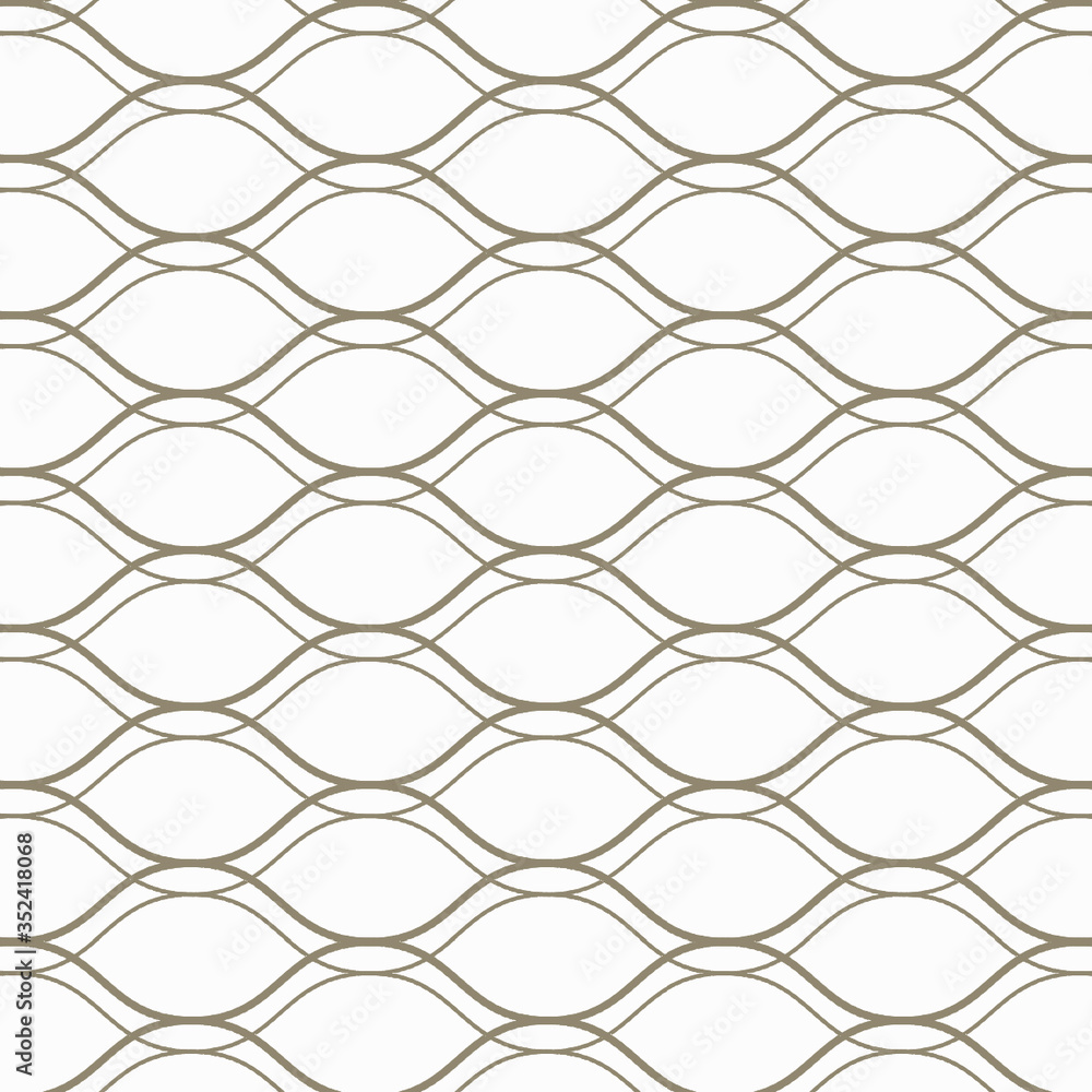 Fototapeta premium Seamless wavy geometric pattern vector