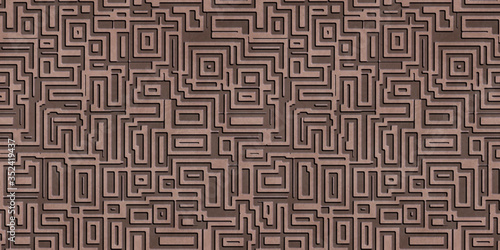 Abstract metal ornamental b...