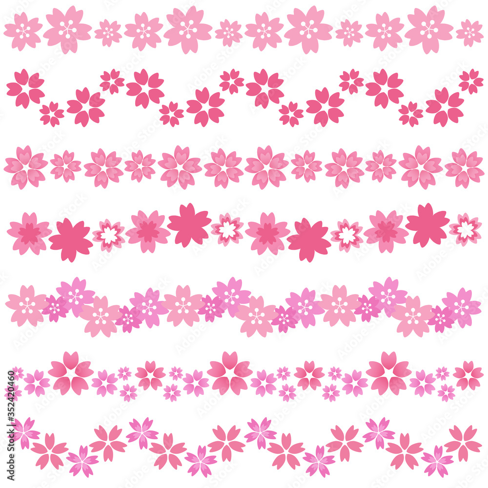 桜のラインセット