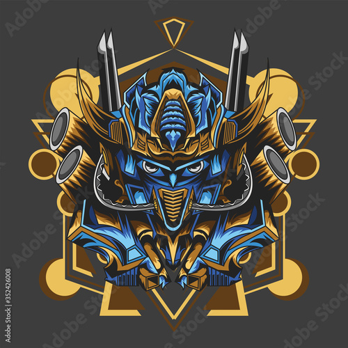 Obraz na plátne logo Optimus prime apparel icon, a personal logo, esport logo, and others