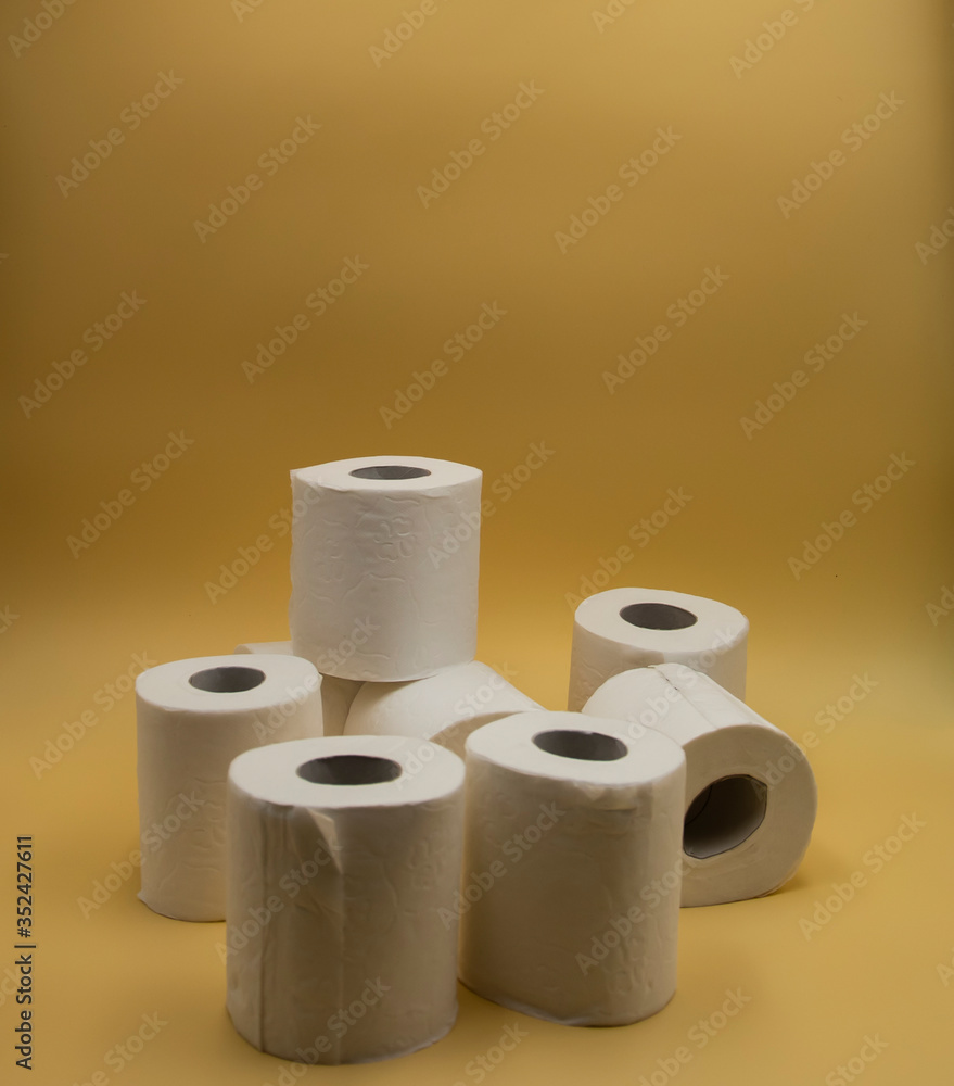 White toilet paper for the bathroom White toilet paper for the bathroom