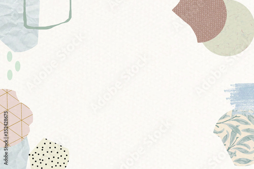 Terrazzo pattern on beige background vector