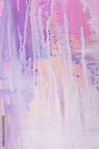 Abstract painting pink and puprle shades colorful texture.