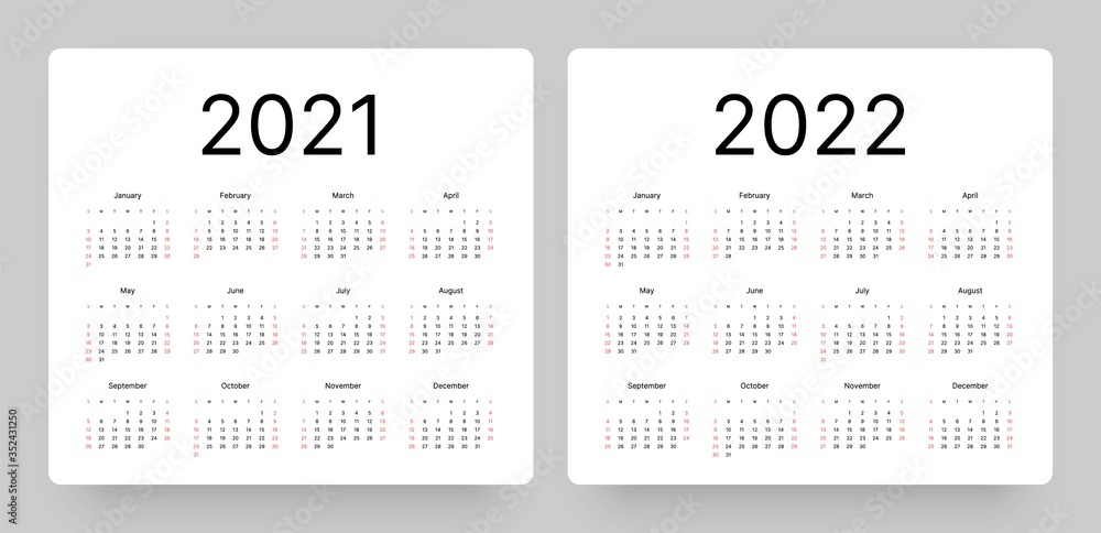 Calendar 2021. Monthly Calendar 2021 with Cute Hand Drawn Bull. Stock Vector - I