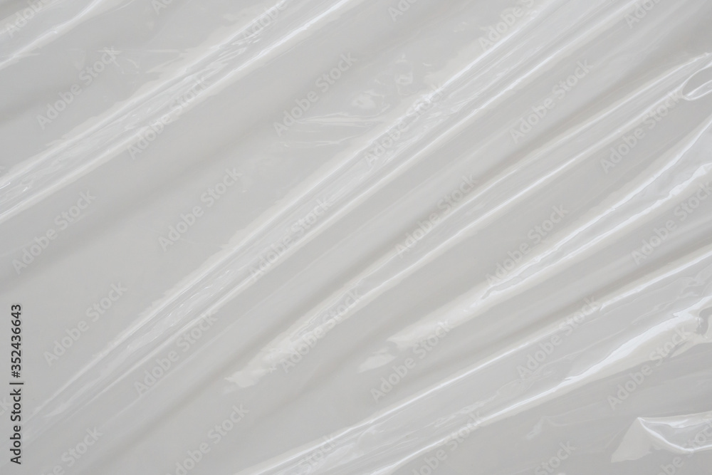 Obraz premium White plastic film wrap texture background