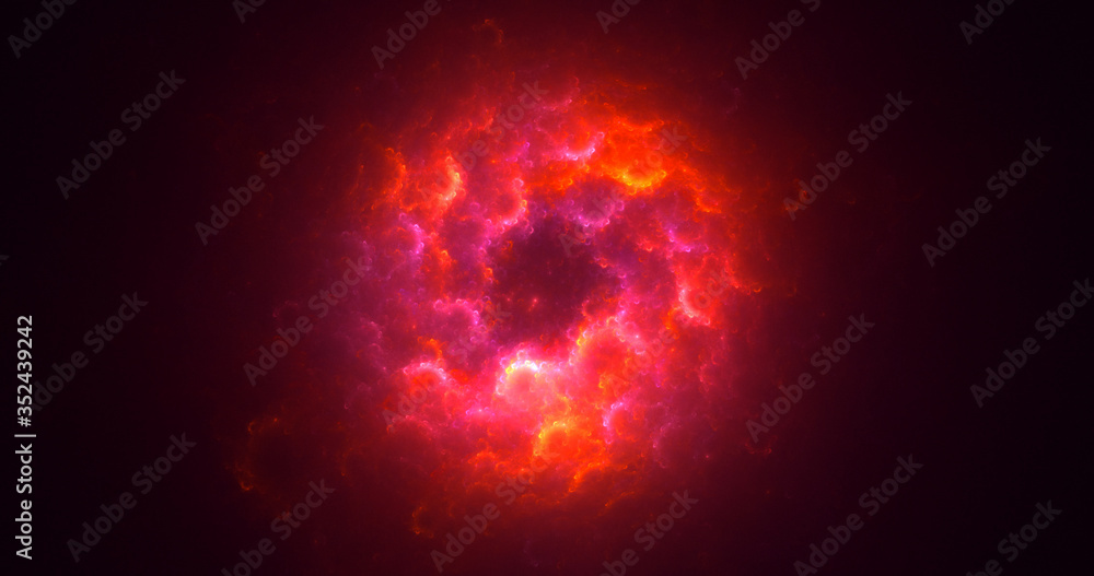 3D rendering abstract red fractal light background 3D rendering abstract red fractal light background