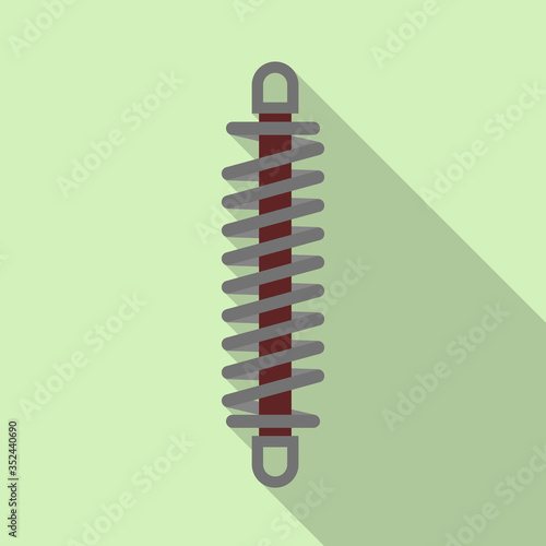 Isolated object of coil and detail logo. Graphic of coil and metal vector icon for stock.
