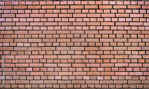 Red brick wall texture for interior design. 