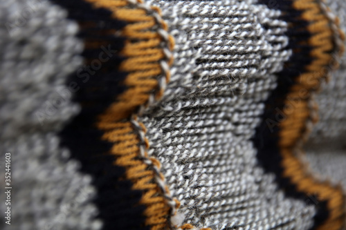 Detail of the handmade knit...