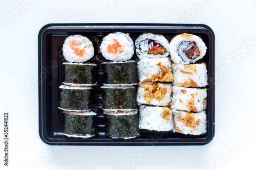 Sushi maki and crispy rolls...