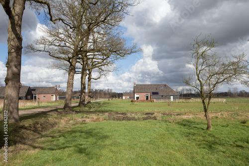 Newly build colony house. Koloniehuisje. Maatschappij van Weldadigheid Frederiksoord Drenthe Netherlands.  © A