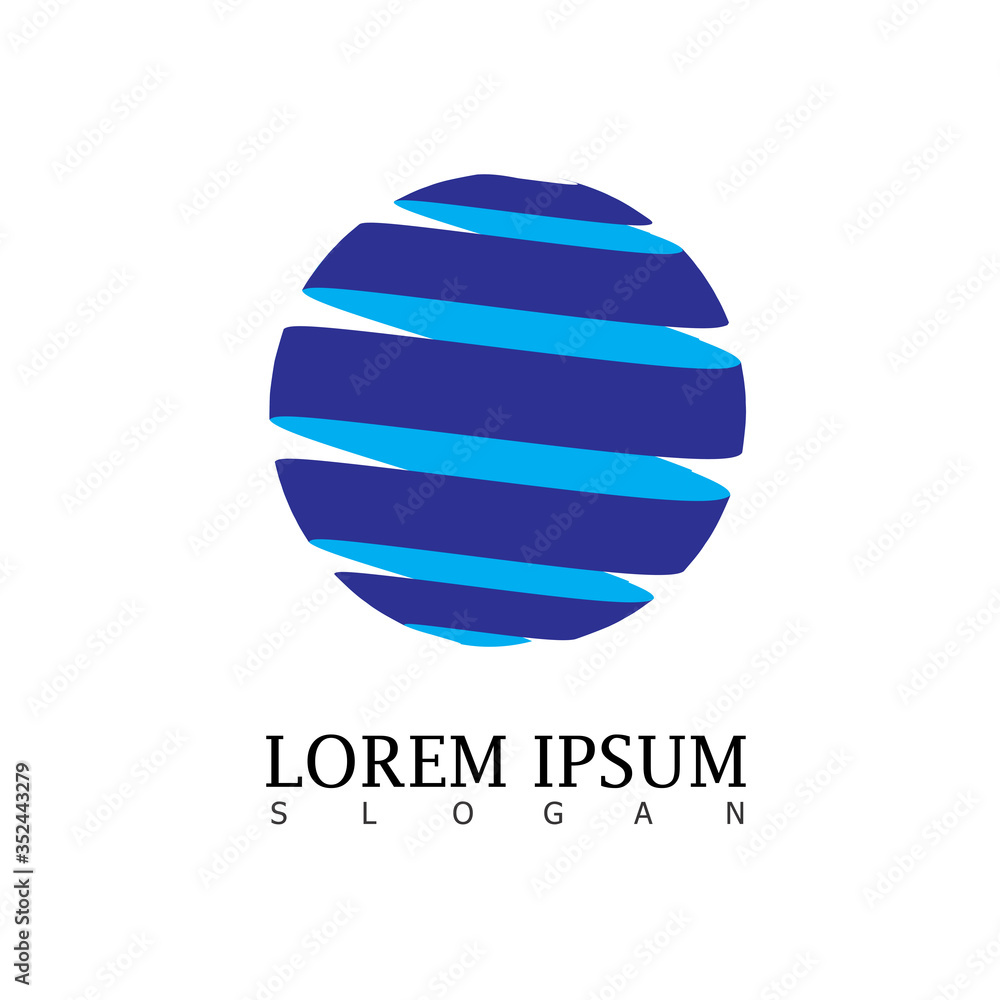 Globe Logo Vector Icon Abstract Globe Logo Vector Icon Abstract