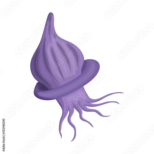 Plankton vector icon.Cartoon vector icon isolated on white background plankton.