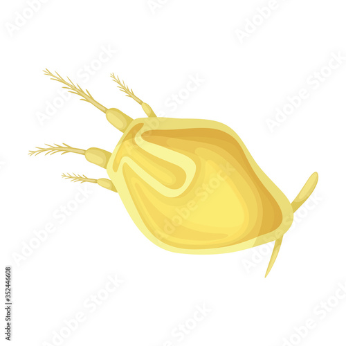Plankton vector icon.Cartoon vector icon isolated on white background plankton.