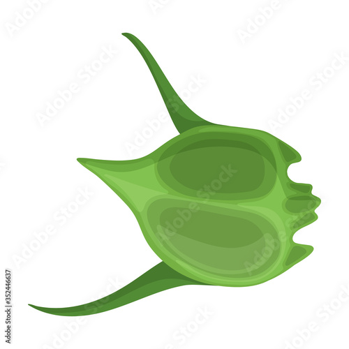Plankton vector icon.Cartoon vector icon isolated on white background plankton.