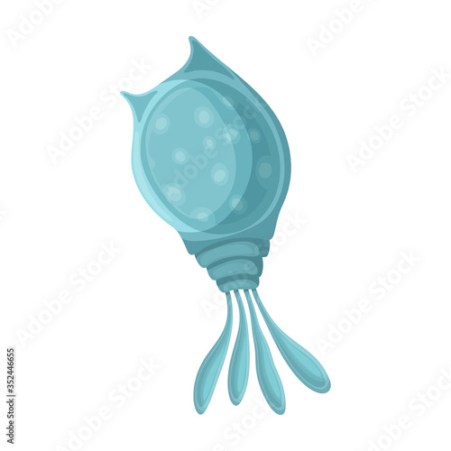 Plankton vector icon.Cartoon vector icon isolated on white background plankton.