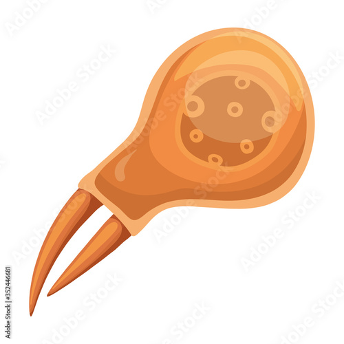 Plankton vector icon.Cartoon vector icon isolated on white background plankton.