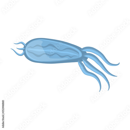 Plankton vector icon.Cartoon vector icon isolated on white background plankton.