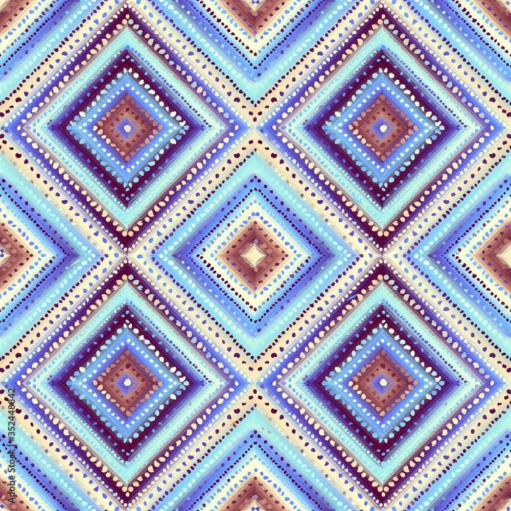 Vector ethnic tribal pattern. Seamless art image.