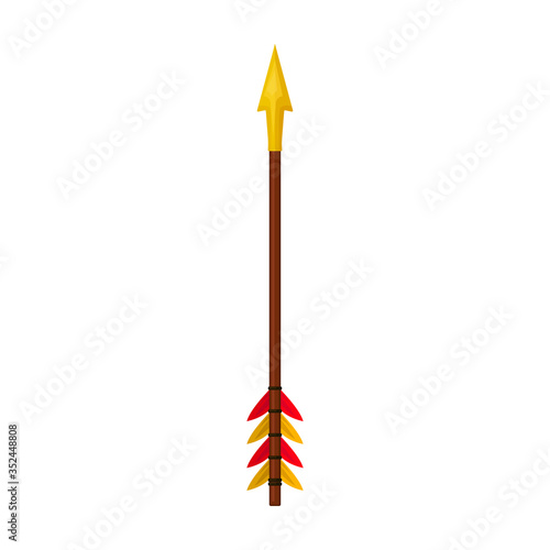 Arrow for bow vector icon.Cartoon vector icon isolated on white background arrow for bow.