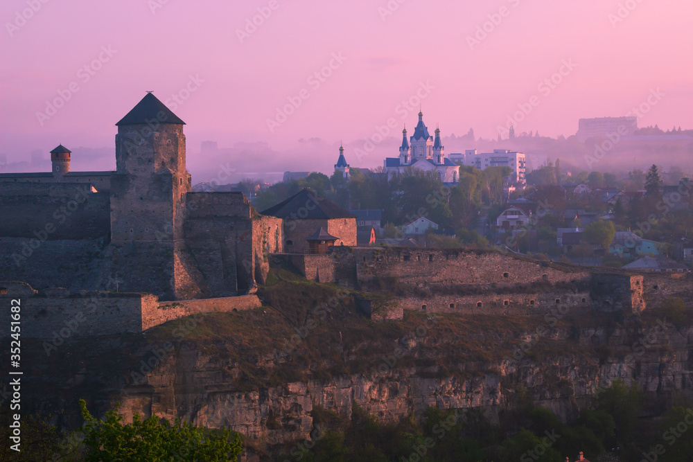 Kamyanets-Podilskyi, Ukraine. Castle view in Kamyanets-Podilskyi Kamyanets-Podilskyi, Ukraine. Castle view in Kamyanets-Podilskyi
