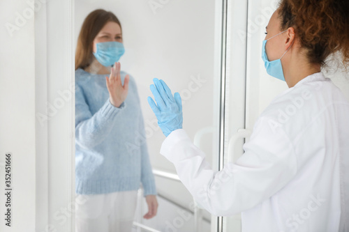 Female doctor and patient i...