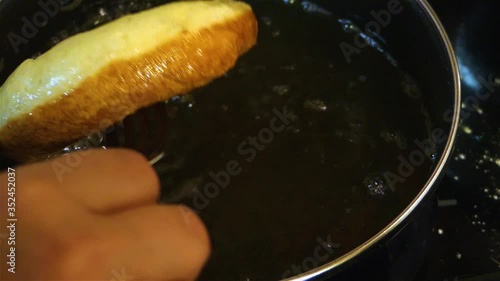 Doughnut Being Friend in Oil