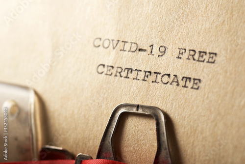 Covid-19 free certificate