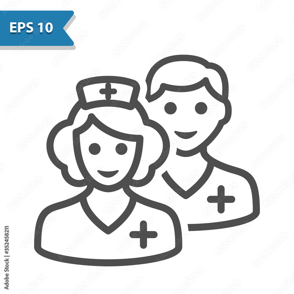 Fototapeta premium Medical Team Icon