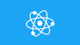 Best atom icon on aqua background,New atom icon