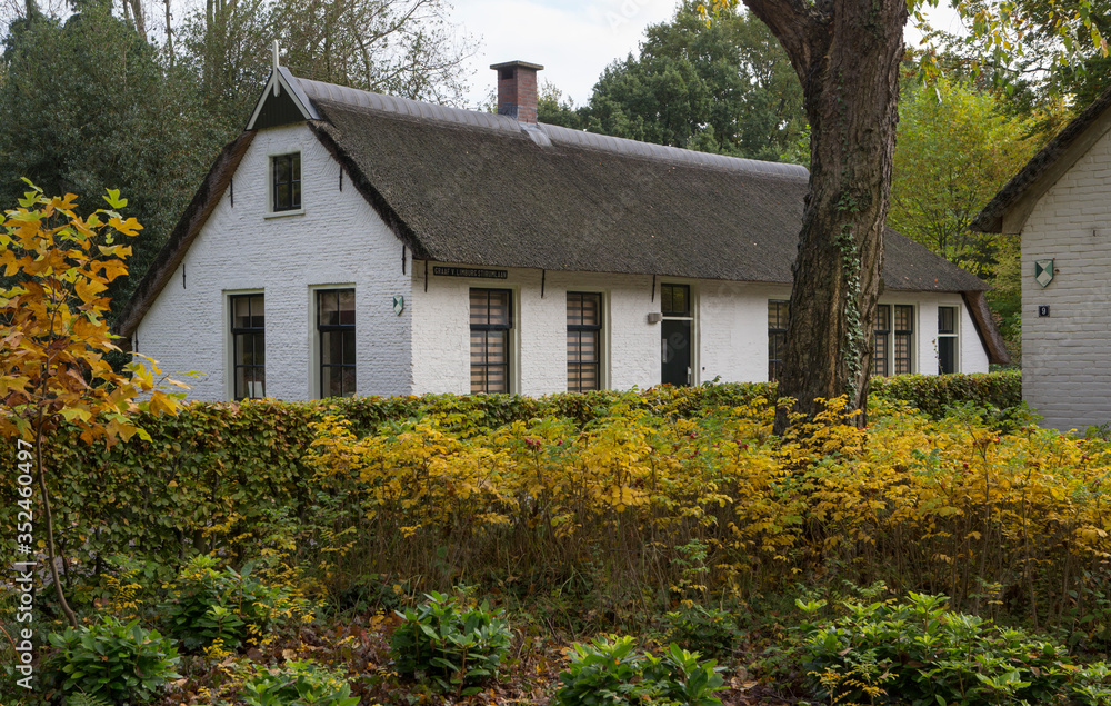 Historic colony house. Koloniewoning. Maatschappij van Weldadigheid Frederiksoord Drenthe Netherlands