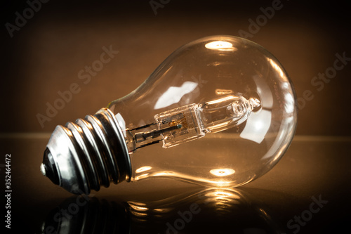 Canvas Print Halogen bulb is lying.