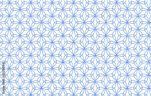 透過背景の青地に白い掠れ模様の和柄 輪違麻の葉 Stock Vector Adobe Stock