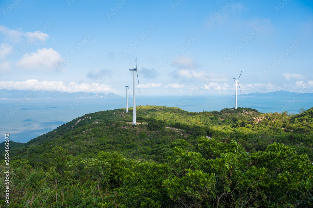View the beautiful coastline from the top of the mountain View the beautiful coastline from the top of the mountain