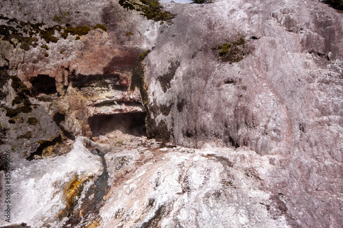The splendor of the magical diamond waterfall Orakei Korako. North Island of New Zealand © vladislav333222