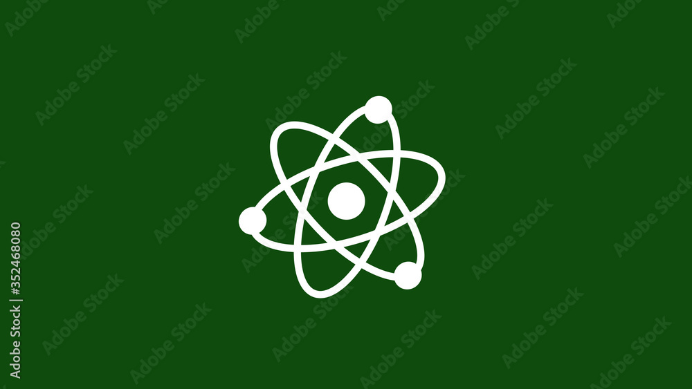 Atom icon on green dark background,Best atom icon Atom icon on green dark background,Best atom icon