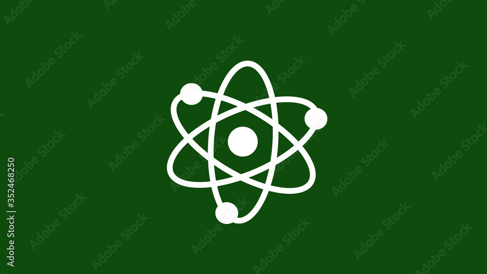 Atom icon on green dark background,Best atom icon Atom icon on green dark background,Best atom icon