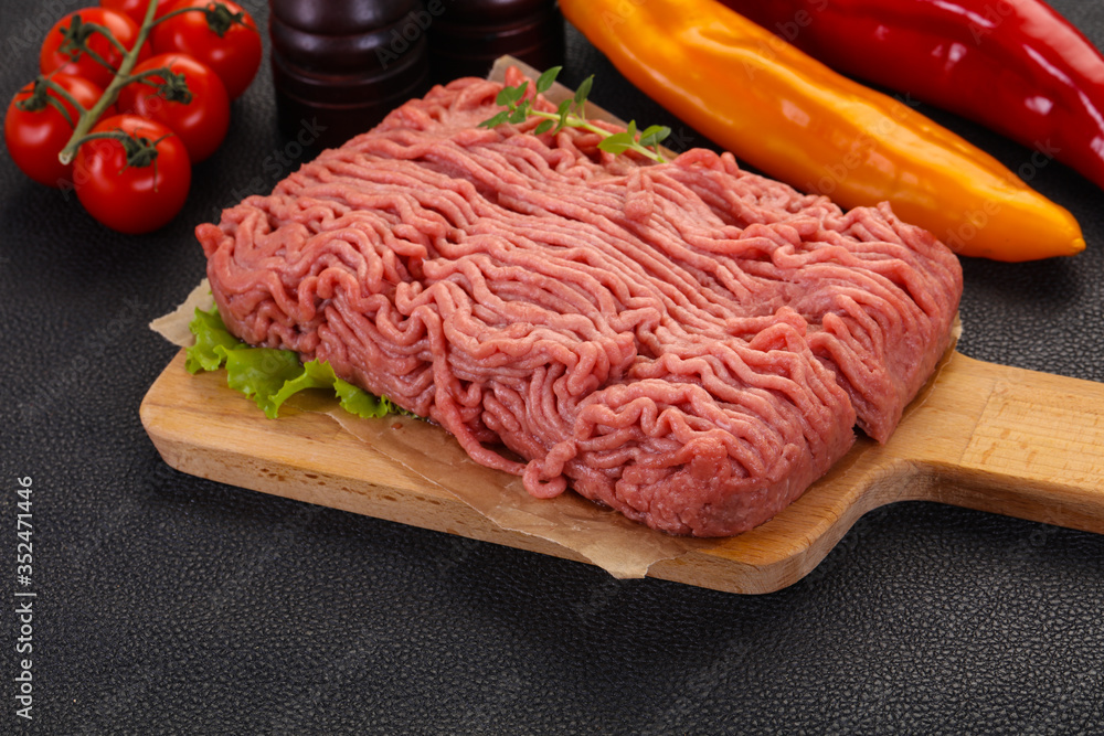 Raw turkey minced meat Raw turkey minced meat