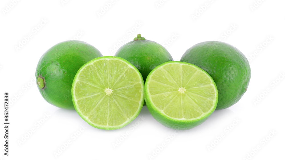 lime isolated on white background lime isolated on white background