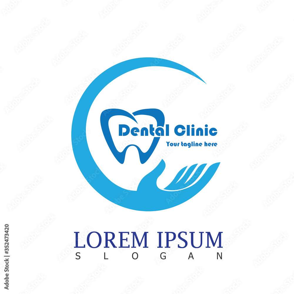 Dental Clinic Logo Icon Design Vector Dental Clinic Logo Icon Design Vector