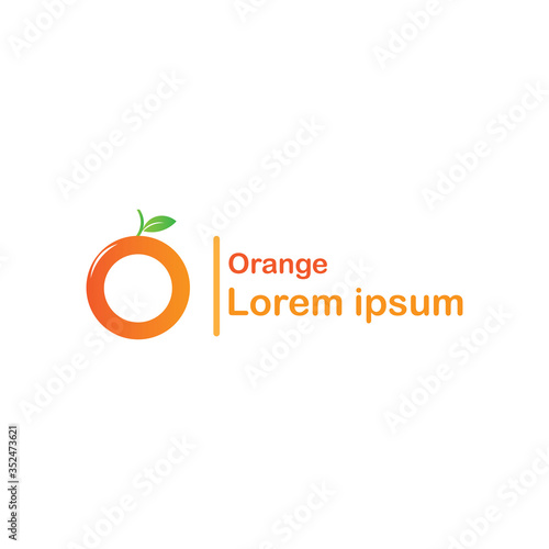 Orange Fruit Logo Fresh Juice