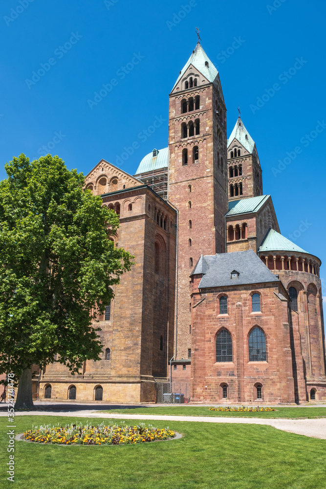 Blick auf den berühmten Dom in Speyer/Deutschland