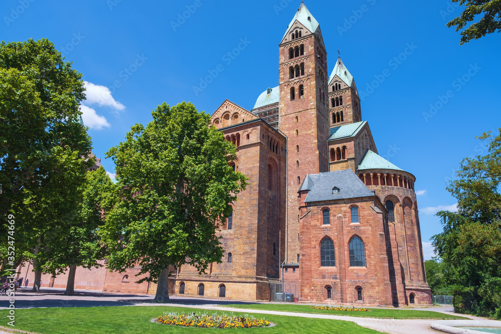 Blick auf den berühmten Dom in Speyer/Deutschland