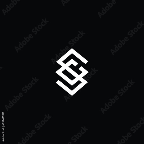  Professional Innovative Initial SC logo and CS logo. Letter SC CS Minimal elegant Monogram. Premium Business Artistic Alphabet symbol and sign