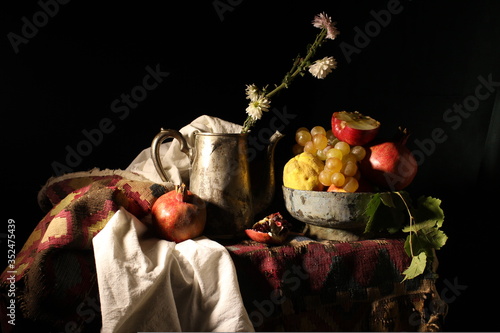 still life with fruits