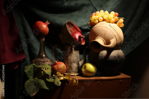 still life with fruits